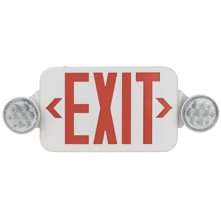 CR-7089R UL listed wall mounted Emergency LED exit sign fire resistant Combo