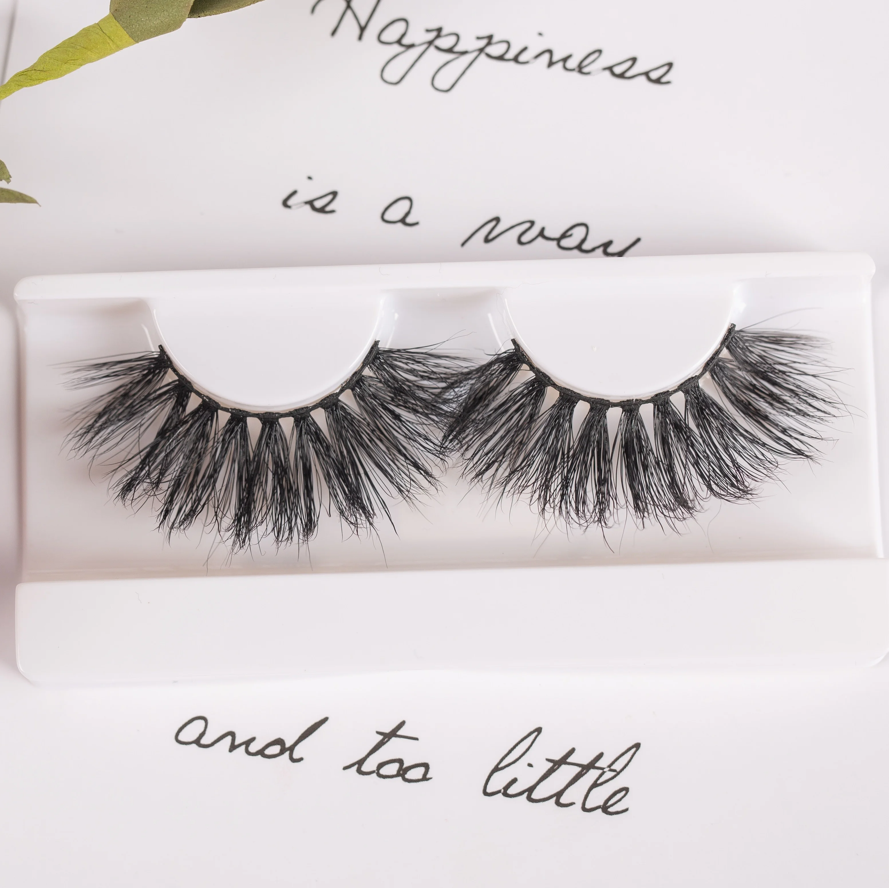 

wholesale 25mm 3d mink eyelashes fluffy 3d mink with empty eyelash box