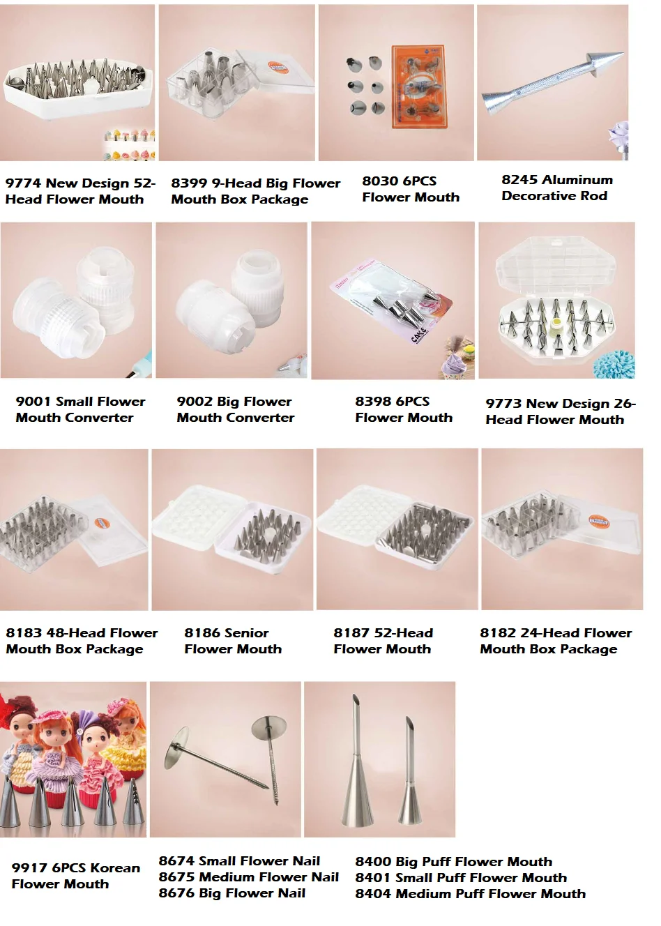 Cake Baking Decorative Kit Decorating Tips Tools Fondant Set Supplies
