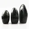 Wholesale charming dark green malachite eyes jade stones decorative for home furnishing articles