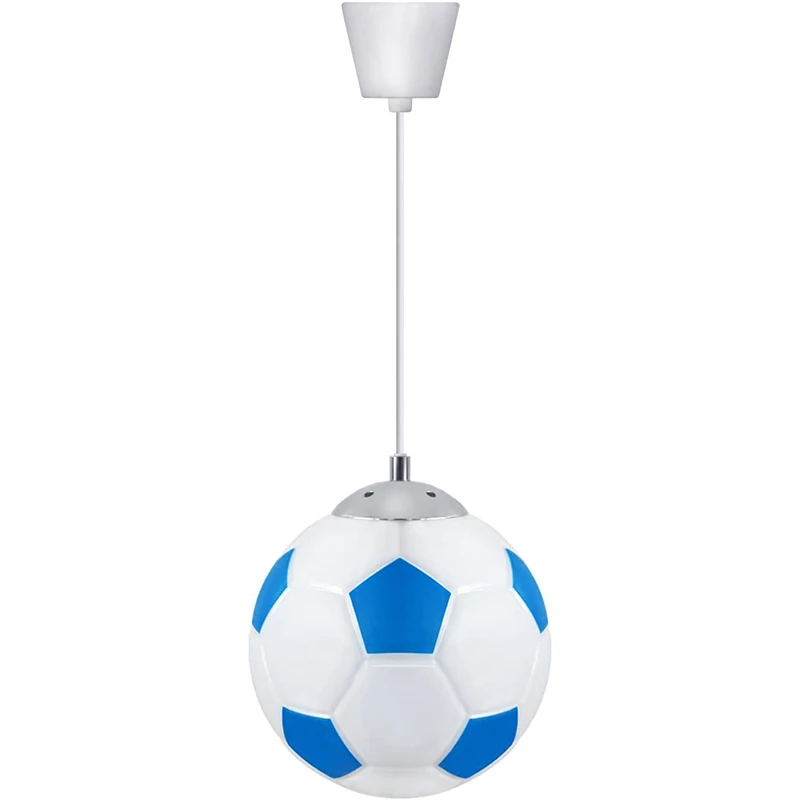 Novelty Football Ceiling Pendant Light Shade E27 Bulb Fitting  Blue and White