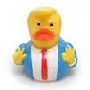 2018 Trump Duck Bath Bath Toy Shower Water Floating Squeeze Sound Rubber Duck Baby Water Toy E0051
