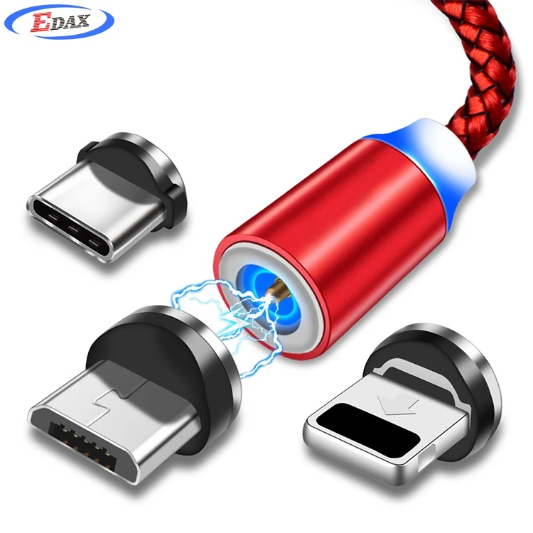 Hot Sale 2020 Latest LED Round Android 1 Meter Magnetic Charging Cable Micro USB Cable - ANKUX.COM