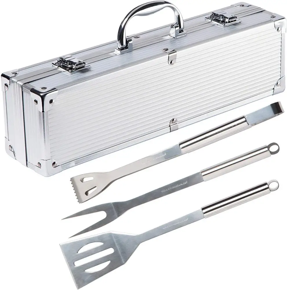 Outdoor Bbq Barbecue Tool Set With Personalised Carry Case Buy