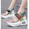 Wholesale fashion women sandals light weight high platform ladies sandals women