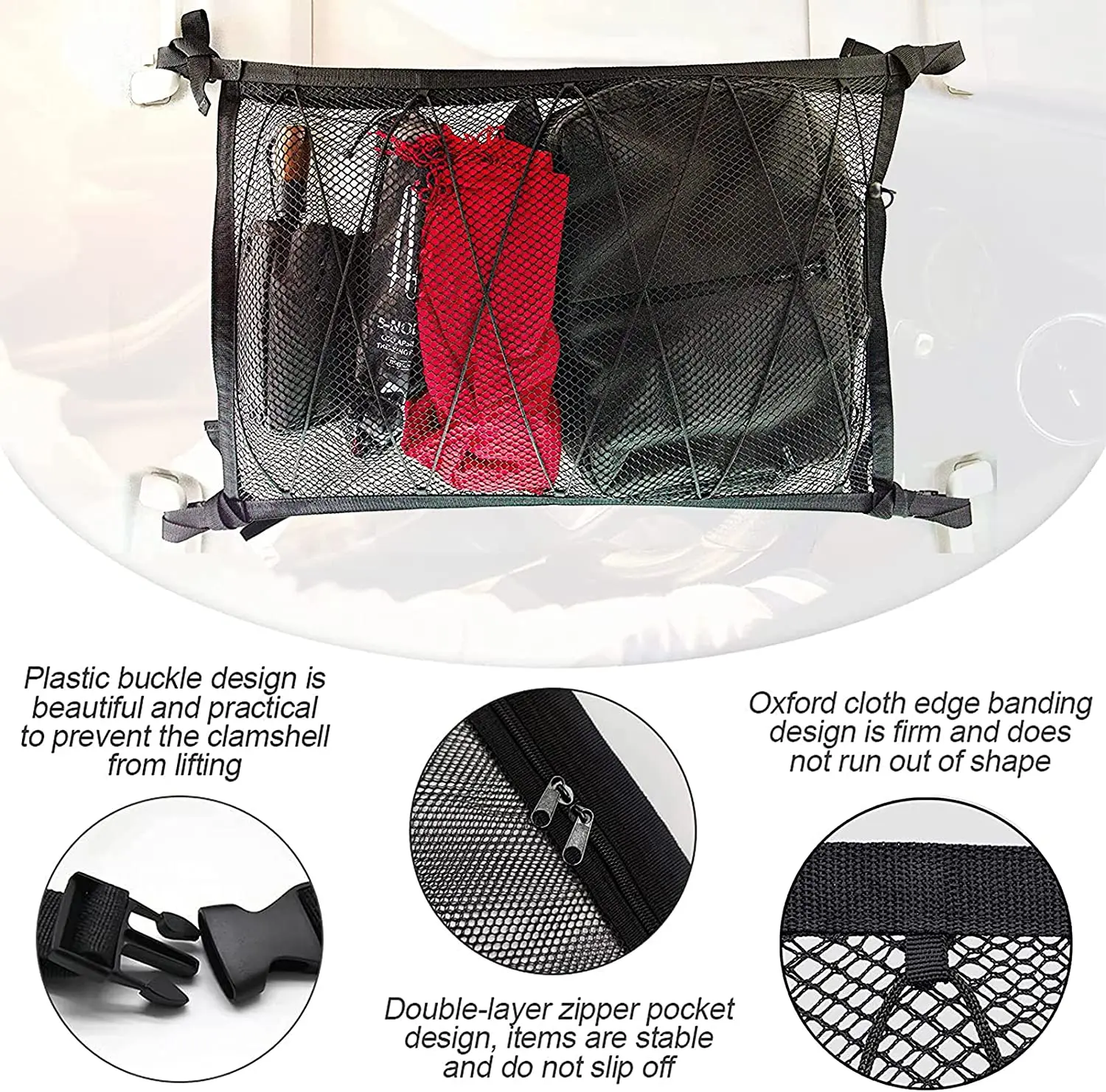 Car Interior Ceiling Net,Interior Roof Storage Net For Auto,Vehicle