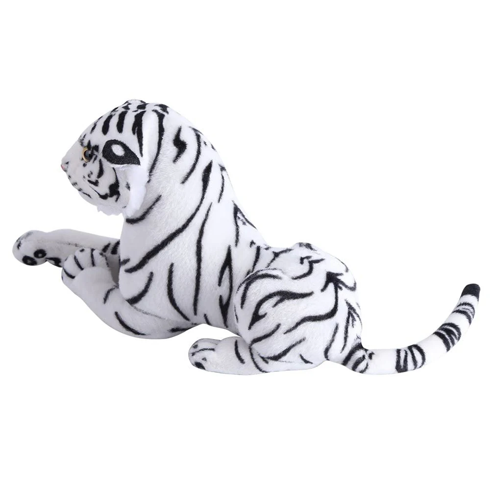 New Realistic Animal Soft Plush Toys Stuffed White Tiger For Promotion ...