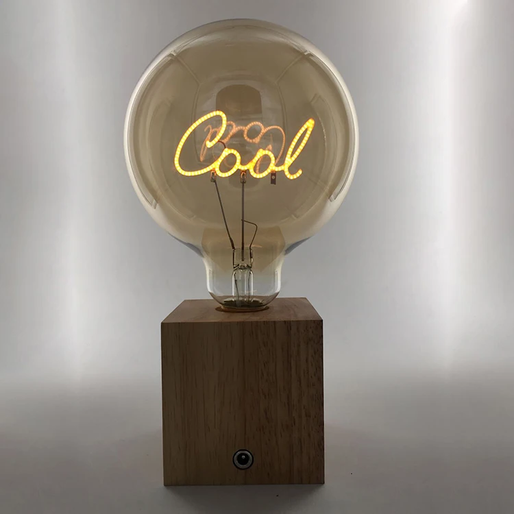 Custom Carbon Dimmable Filament Bulb Led Bulb Acrylic