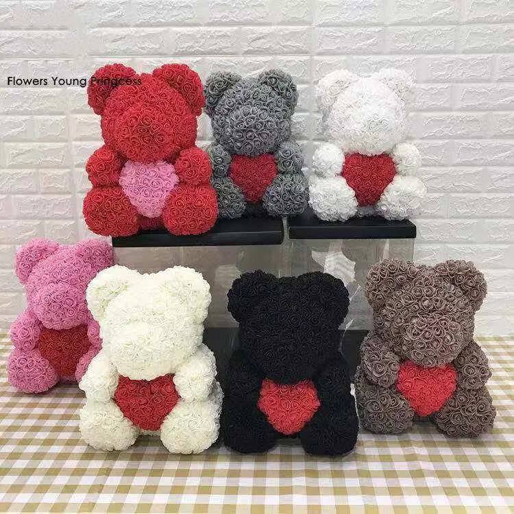 rose bear 40cm