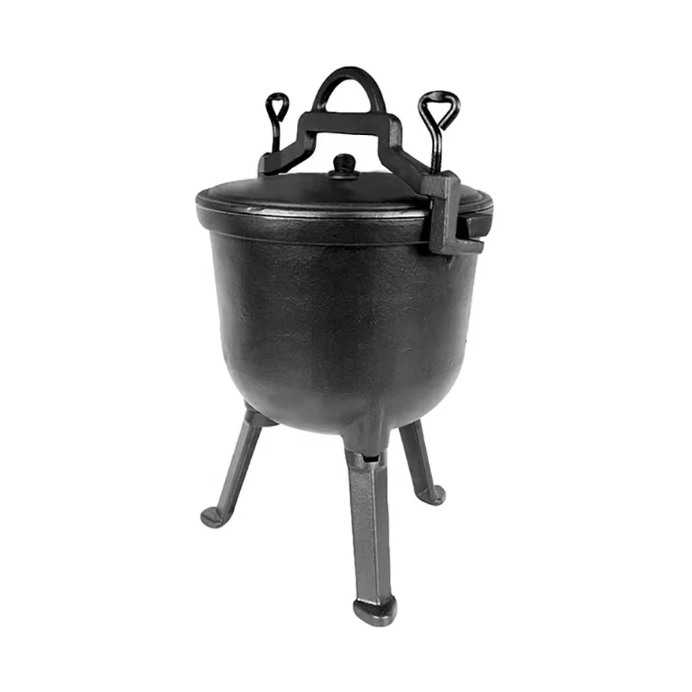 Wholesale Cookware Cast Iron Picnic Pot Poland Camping Pot With Three