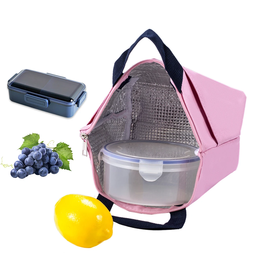 custom hot sale portable pink cooler insulated lunch bag for