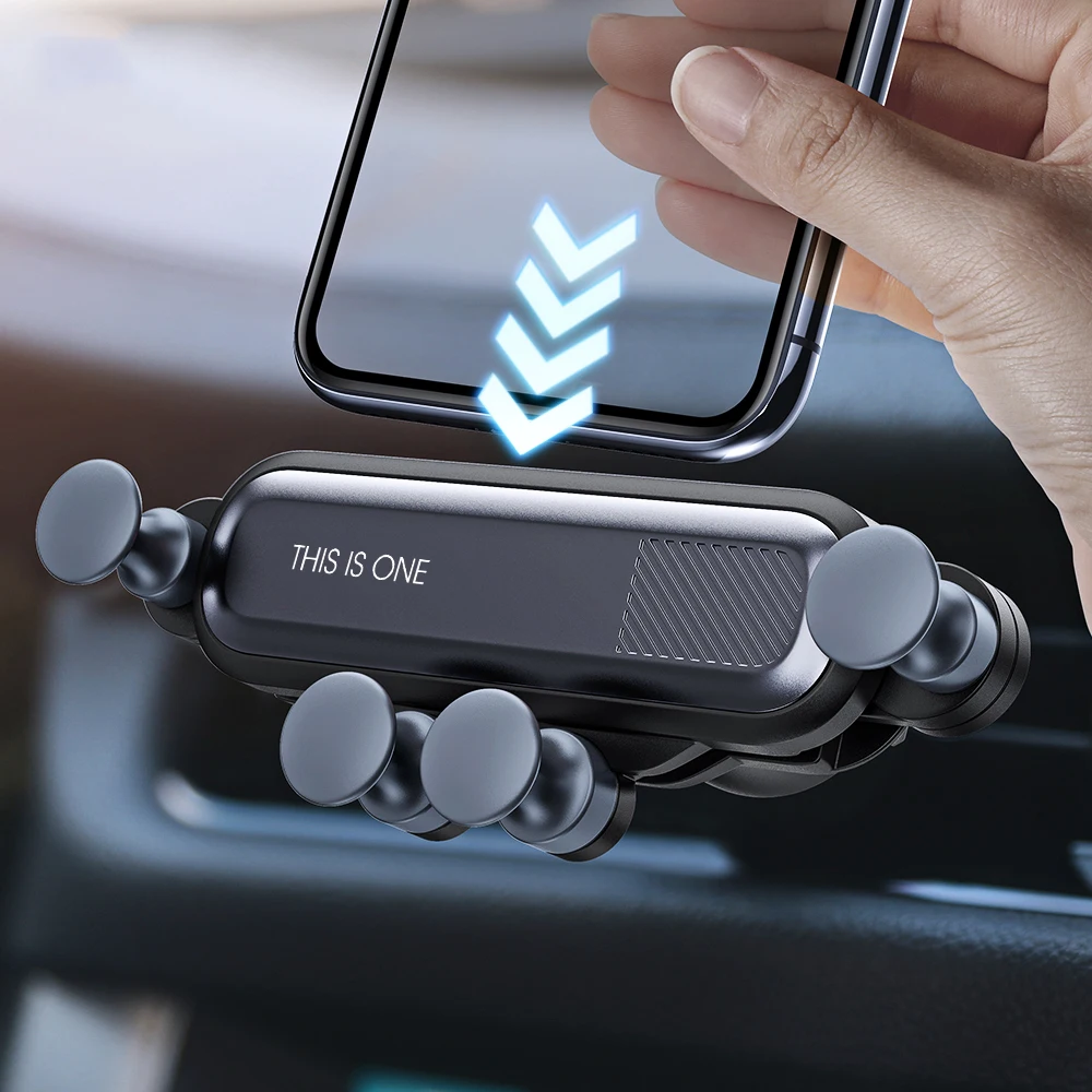 Premium Inventions No Magnetic Gravity Air Vent Clip Phone Holder For iphone In Car