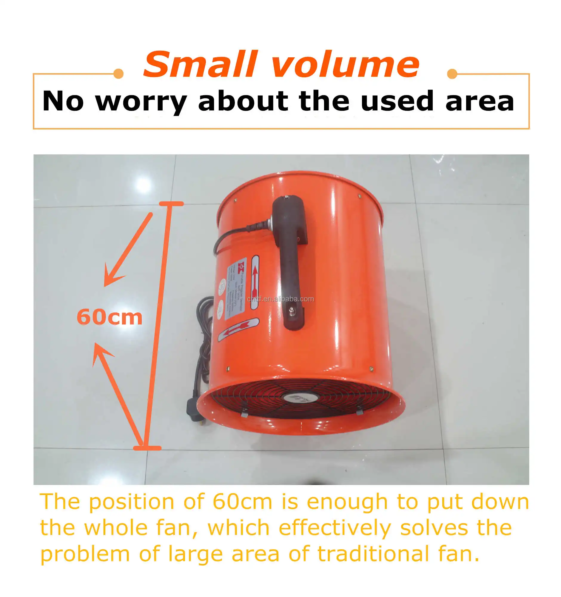 Portable Ducted Axial Fan, 8''10''12''14''16'', 380V, Aluminum - detail 4