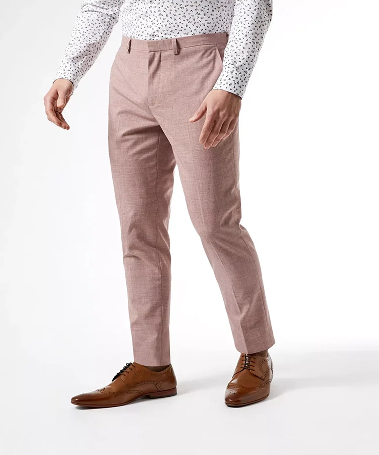mens slim fit pink pants