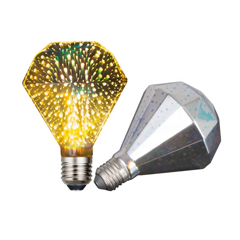 Manufacturers 3D Fireworks-effect Glass Flat drill-P95 LED Light Bulb Holiday decorations and Christmas holiday lights