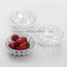 Eco-friendly Newest Oem Engraved Design Fruit Soup Food Container Glass Salad Bowl Set