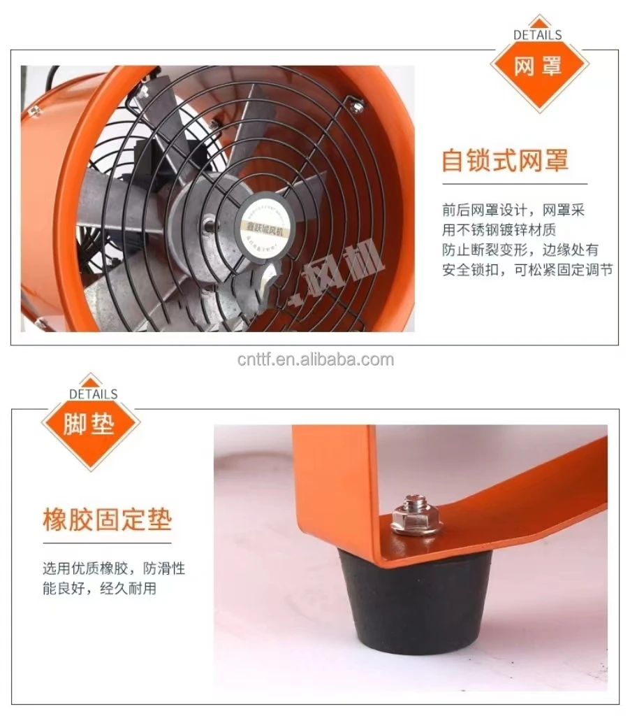 Portable Axial Ventilator, 18'', 450mm, 2900rpm - detail 10