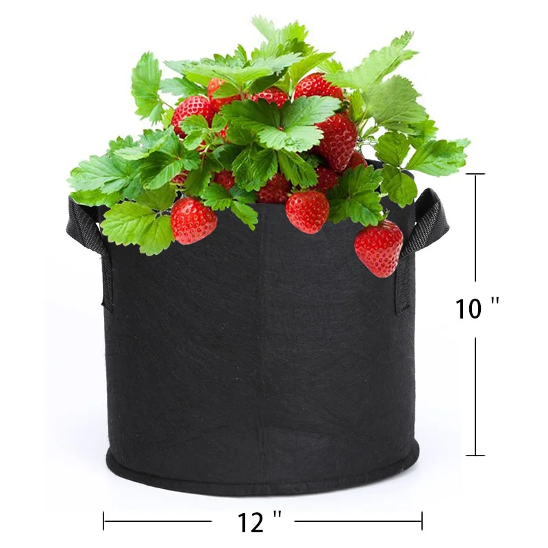 Biodegradable Fabric Pots Grow Bags 10 Gallon 15 Gallon Custom Felt