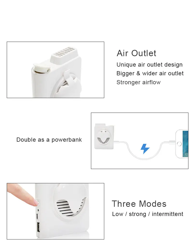 Waist Air Cooler, Portable, 5, USB - detail 8