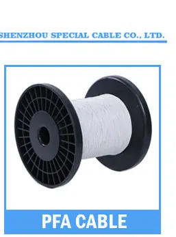Silver Plated Copper PTFE Insulated Wire with 0.05-3mm2 Cross Section 600V Rated Voltage and -60℃~+250℃ Working Temperature