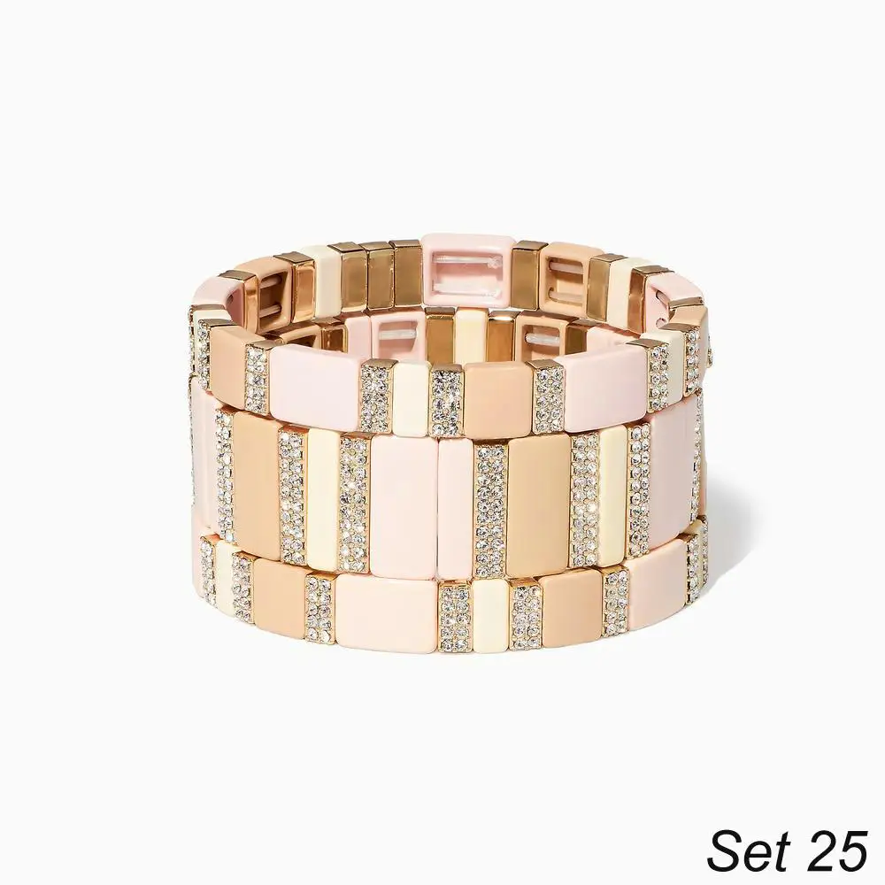 gold-stainless-steel-thin-dainty-flat-snake-chain-bracelet-multi-layer