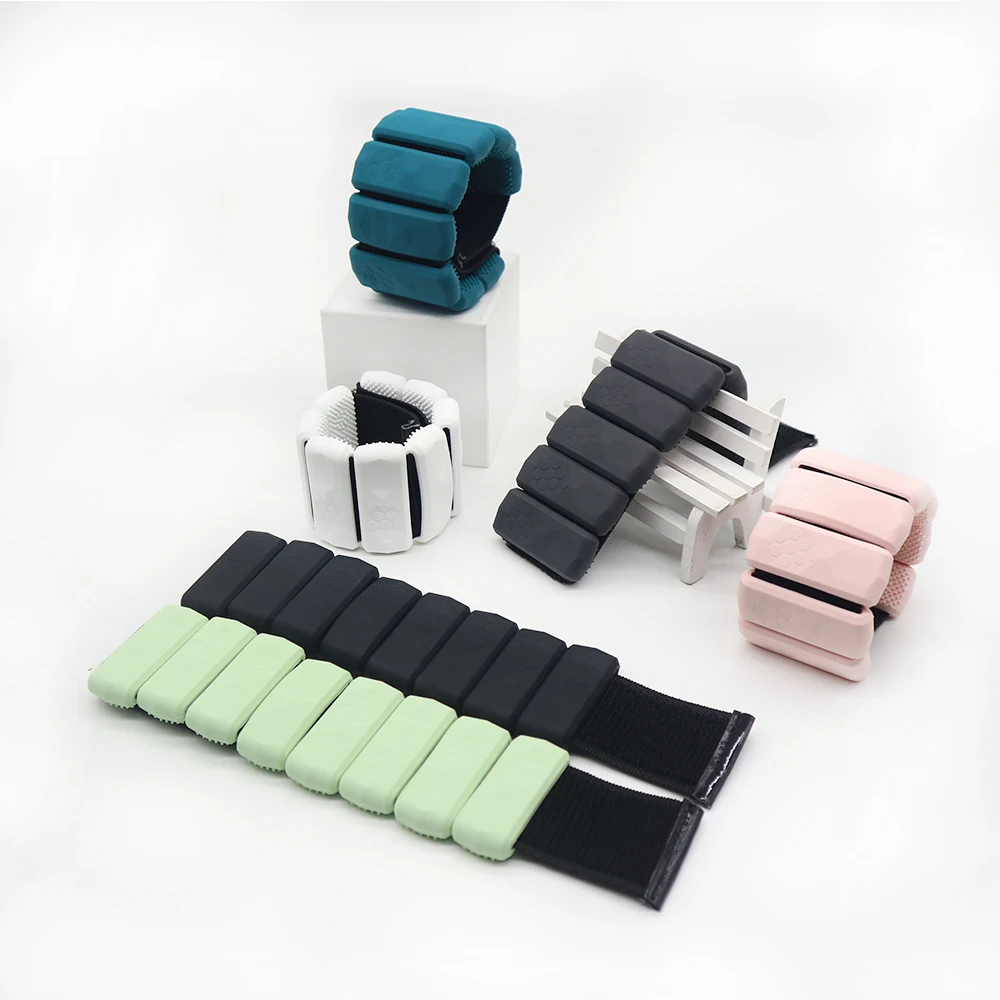 

Ajustable Gym Fitness Silicone Ankle Leg Energy Bangles Wrist Weights Bracelet, Customized color
