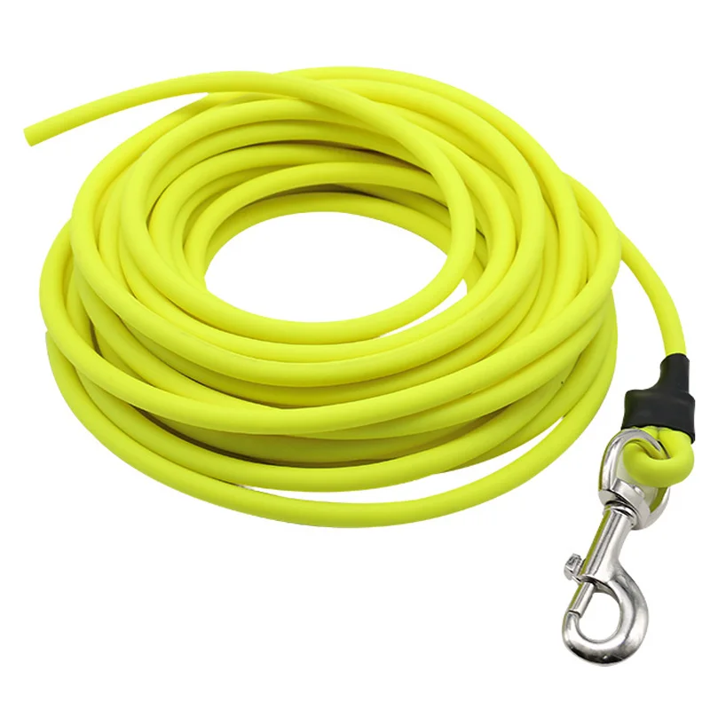 NiBao Waterproof Deodorant PVC Round Dog Rope Lead Long Dog Training Leash 5M 10M 15M 
