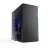 Soeyi Branded New Design RGB Strip Micro ATX Desktop Tower Acrylic PC Case Diy Computer Case Chassis