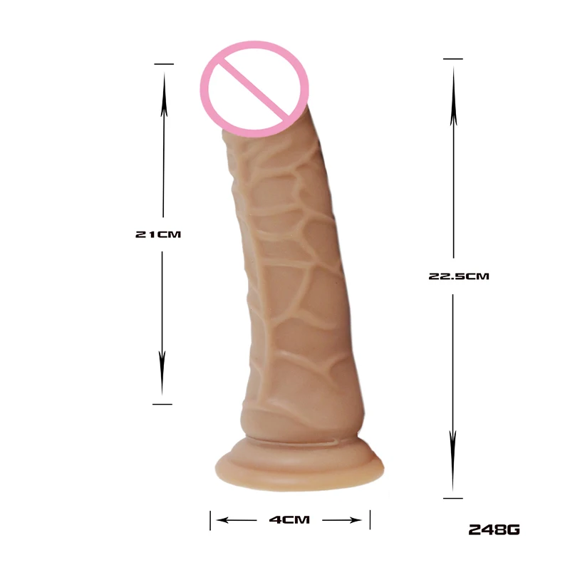 Soft Realistic Flirting Clitoris Male Dick Penis Vibrator Vibrating Toys Sex Toy Adult Dildo
