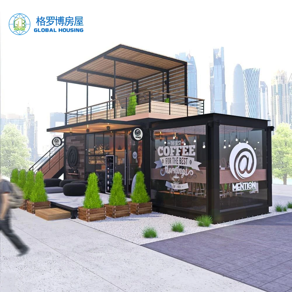 Shipping Container fast food restaurant mobile restaurant for sale steel container house as restaurant plan