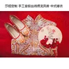 Dragon and phoenix hand embrodery bride wedding dress Chinese Traditional clothes with gold and silver thread hand make gown