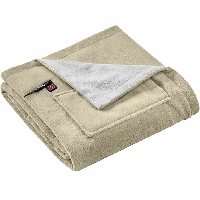 220v Machine Washable Usb Heated Blanket Auto Shutoff Electric Blanket