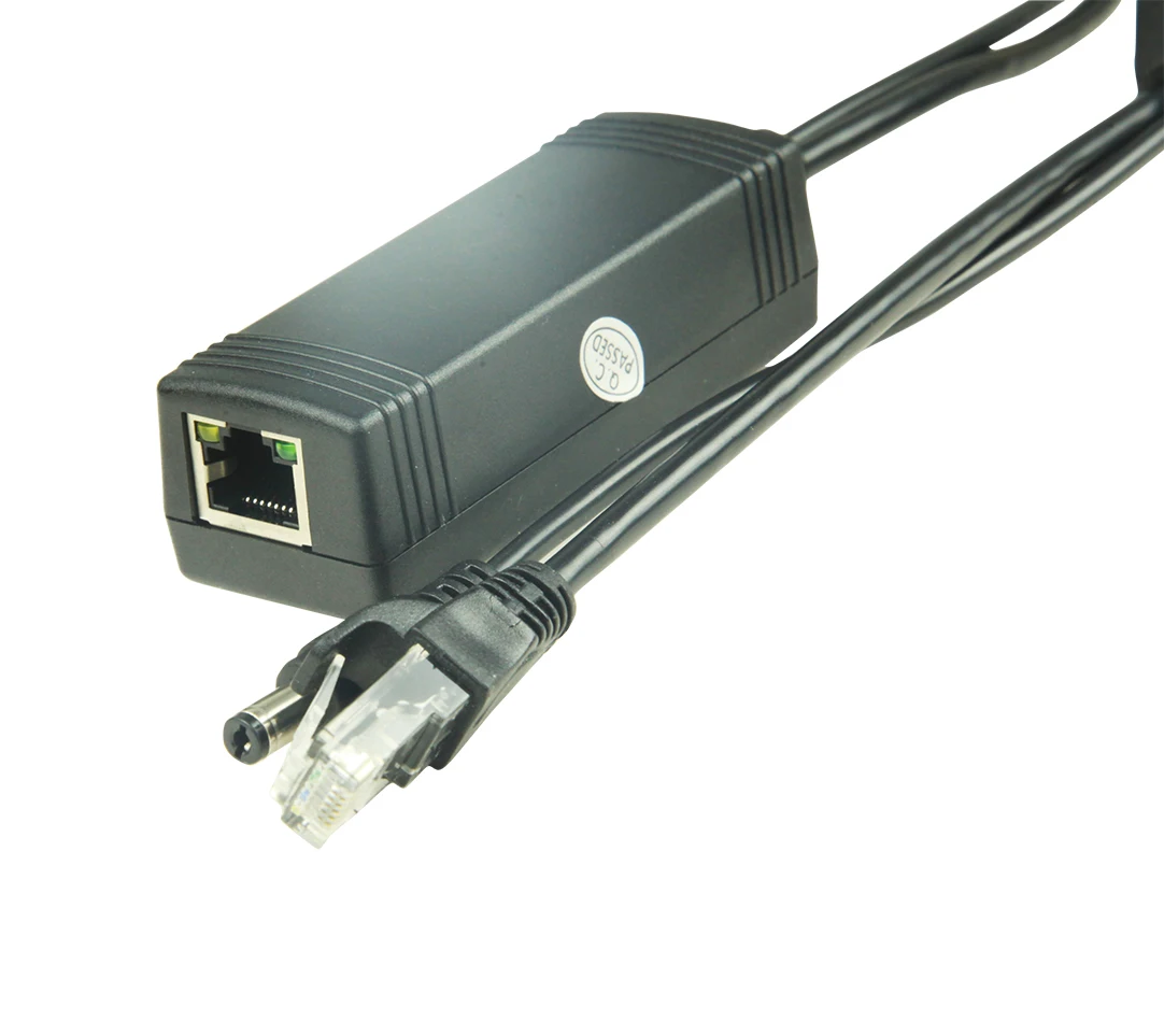 5v/12v Poe Splitter Cable For Ip Camera 25.5w Poe Splitter