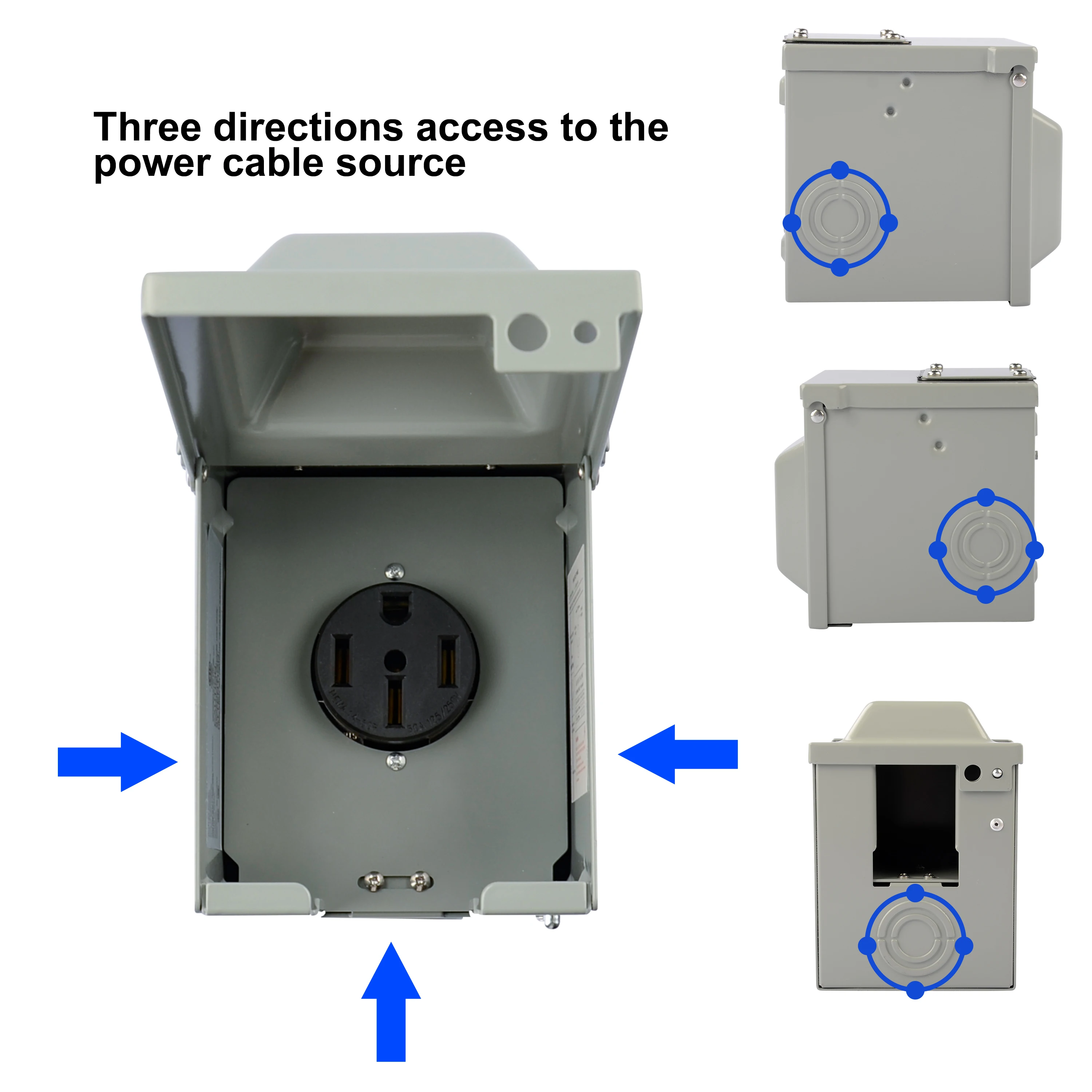 50 Amp Rv Electrical Panel Electrical Rv Pedestals Rv Power Outlet