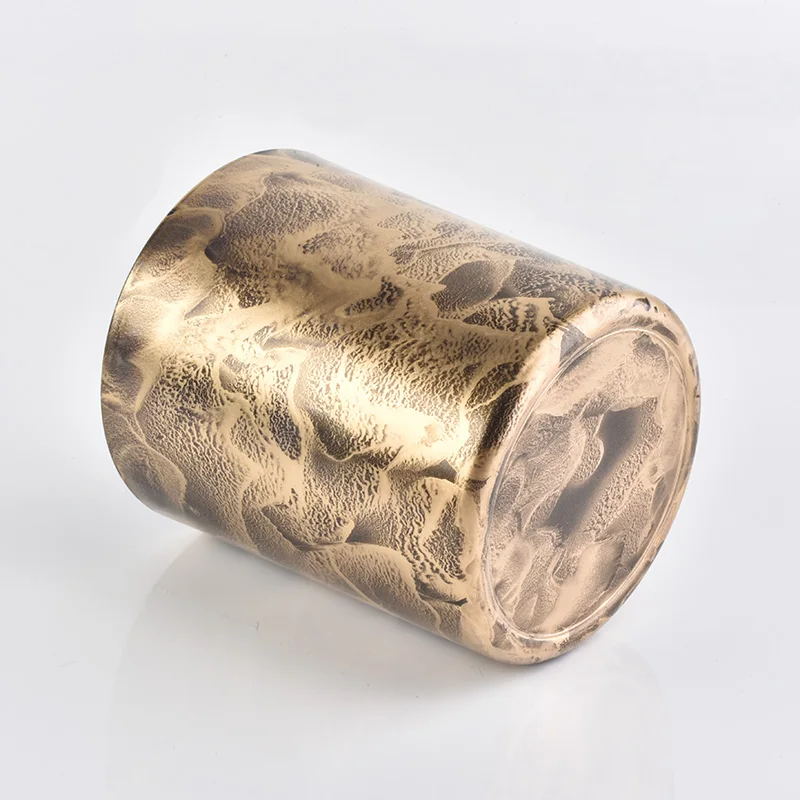 decoratived glass candle jar