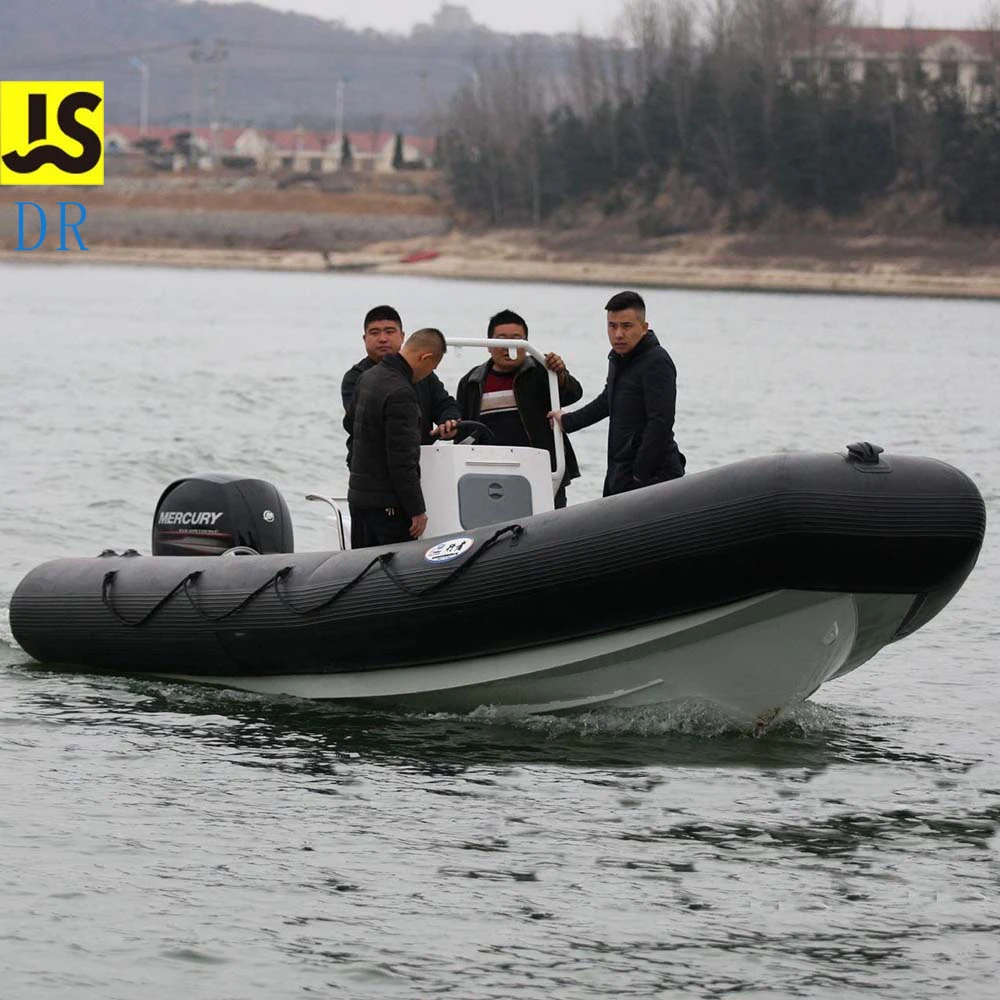 Js Rib700 Inflatable Boat With Aluminum Floor 0.9mm Pvc Air Tube