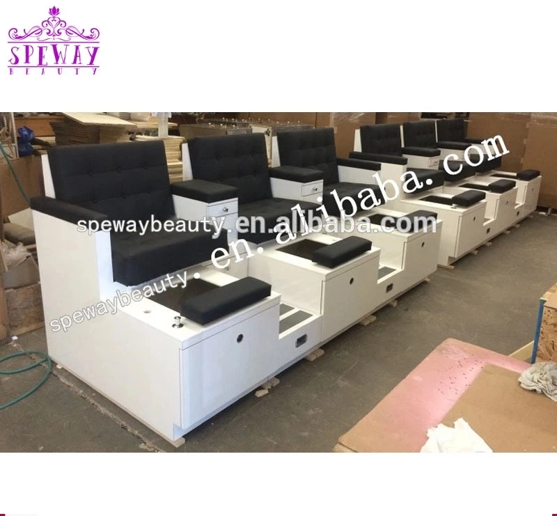 Double Pedicure Stations Pedicure Chair Bench Manicure And Pedicure