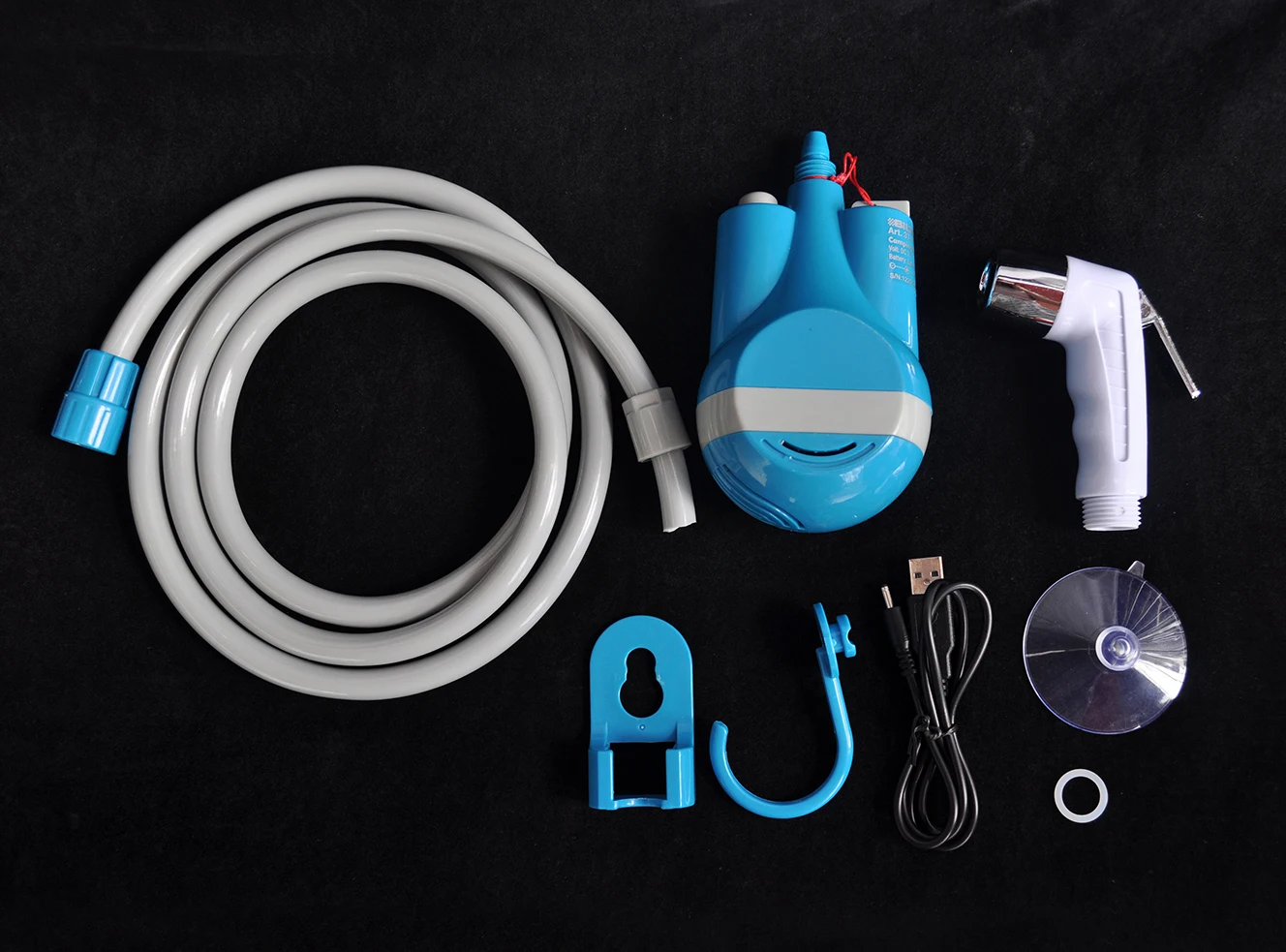 Factory Price Camping & Toilet Accessories Bathroom Kit USB Rechargeable Water Shower Pump Portable Muslim Bidet Shower manufacture