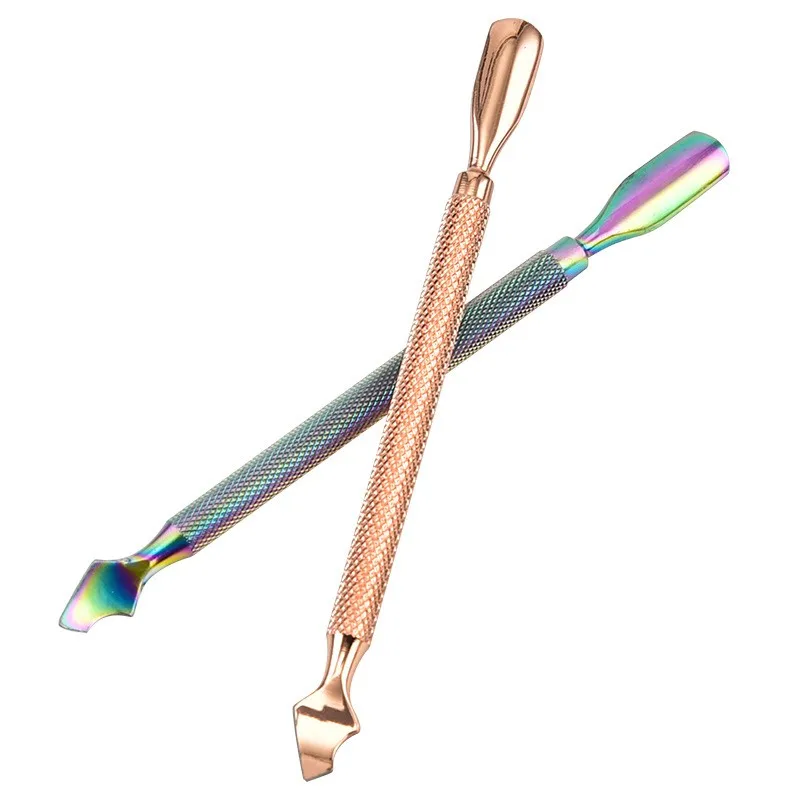 Dead Skin Push Double-ended Stainless Steel Remover Nail Cuticle Pusher ...