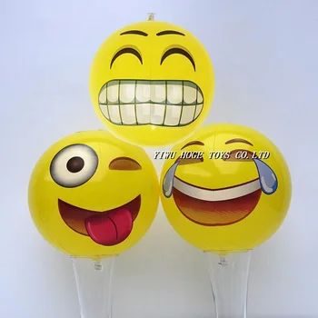 smiley face beach ball