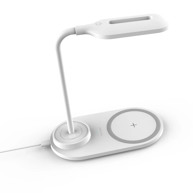 2020 new arrivals 2 in 1 wireless phone charger with led moon table lamps & reading lamps