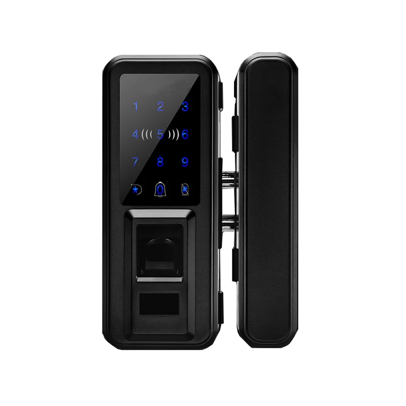 Intelligent Lock Frameless Glass Door Electric