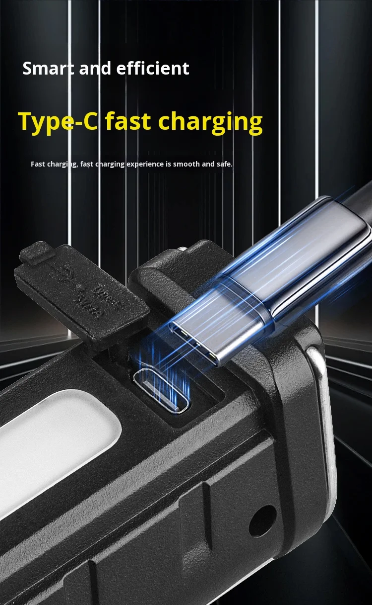 带旋转调节的发光二极管工作灯、COB泛光灯条、磁吸迷你充电手电筒