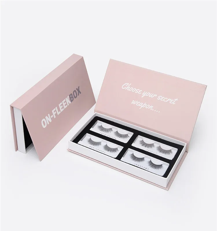 High Quality Custom Printed Handmade Gift Boxes Recyclable Eyelash Packing