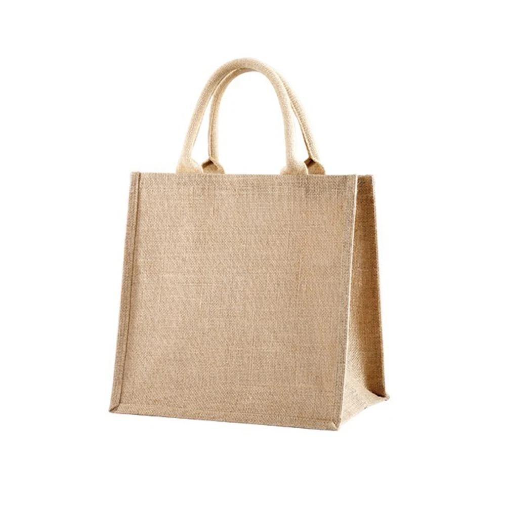 便携式黄麻天然纤维促销手袋
