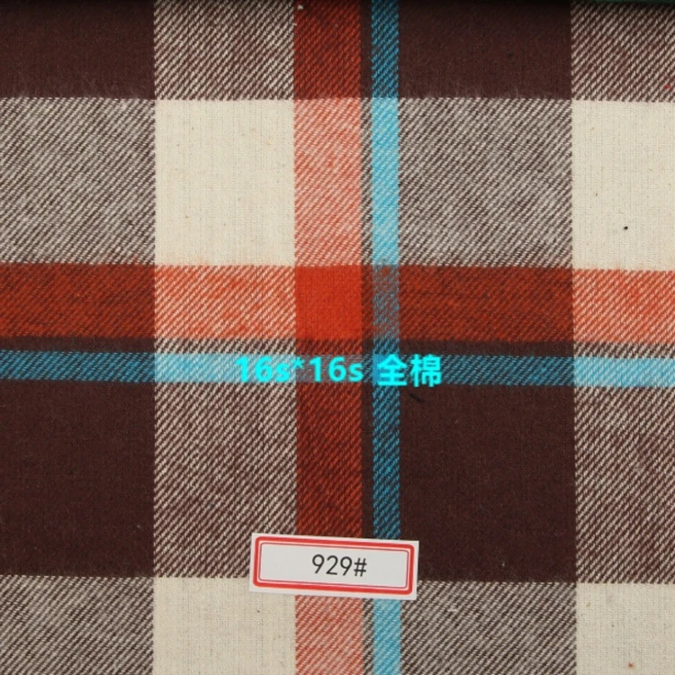 soft shirt fabric 100% cotton flannel