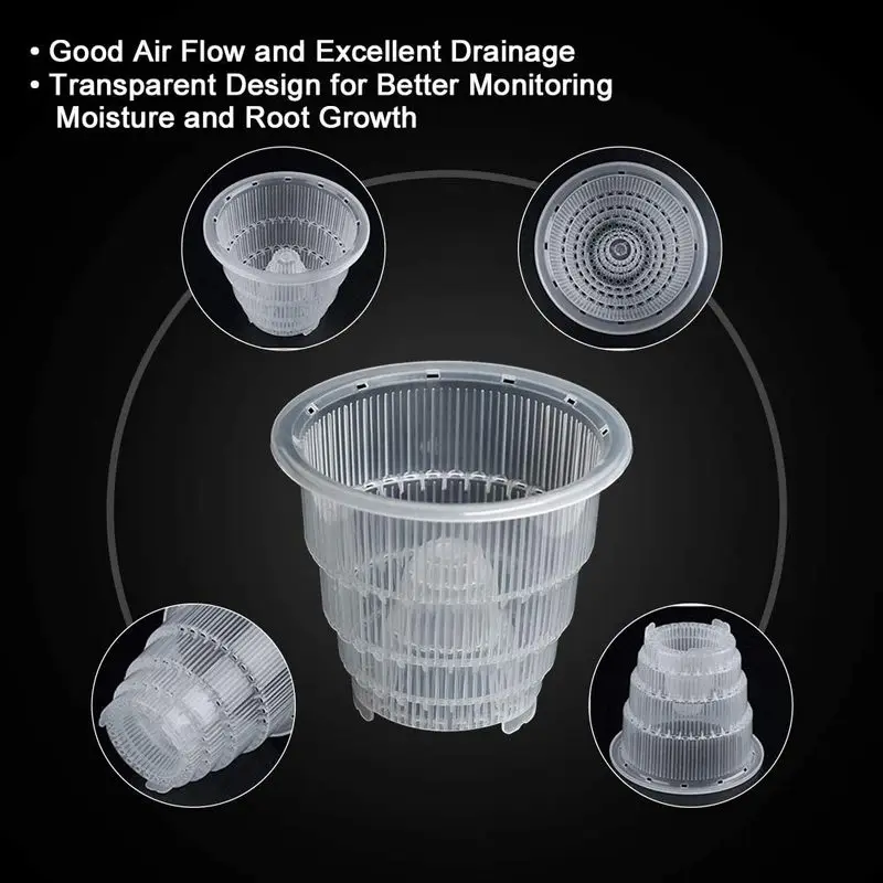 Orchid Pots With Holes Plastic Plastic Clear Slotted Orchid Pots Liners