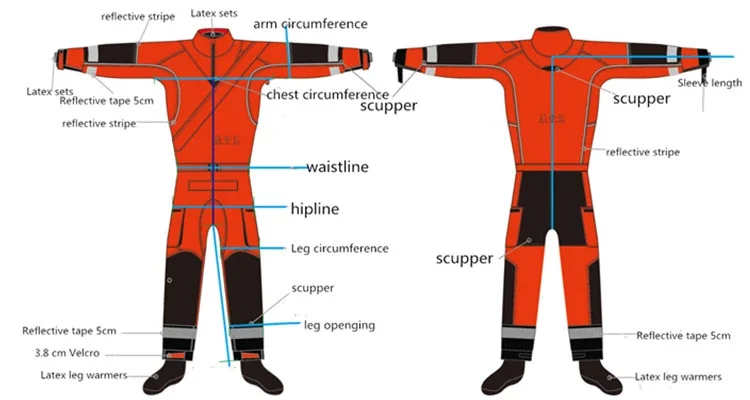 High Quality Professional Waterproof 3-layer Fabric Water Rescue Drysuit - KingCare | KingCare.net
