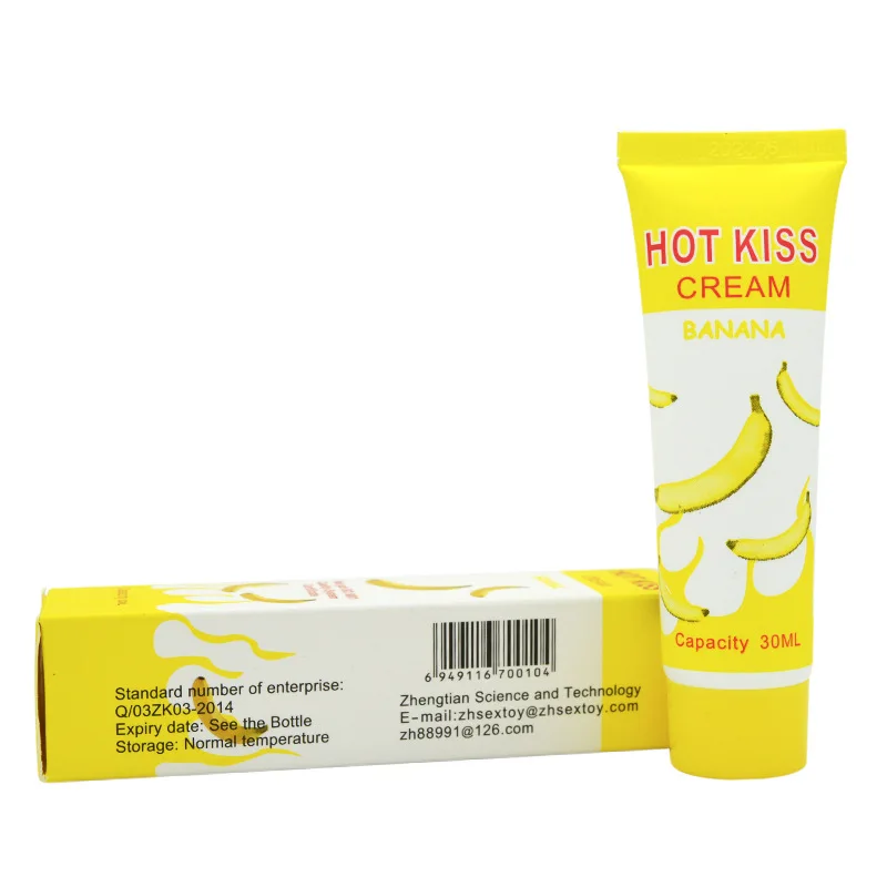 Hot Kiss Lubricant Banana Cream Sex Lube Body Massage Oil For Anal Sex Grease Oral Vaginal Love