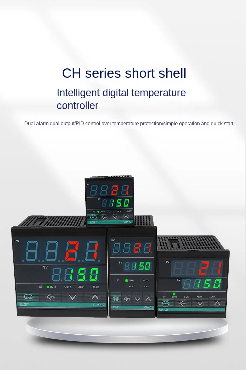 XRKC PID Intelligent Temperature Controller CH102 MV*AN Digital Display Plastic Relay Solid-state Dual Output ODM OEM Thermostat details
